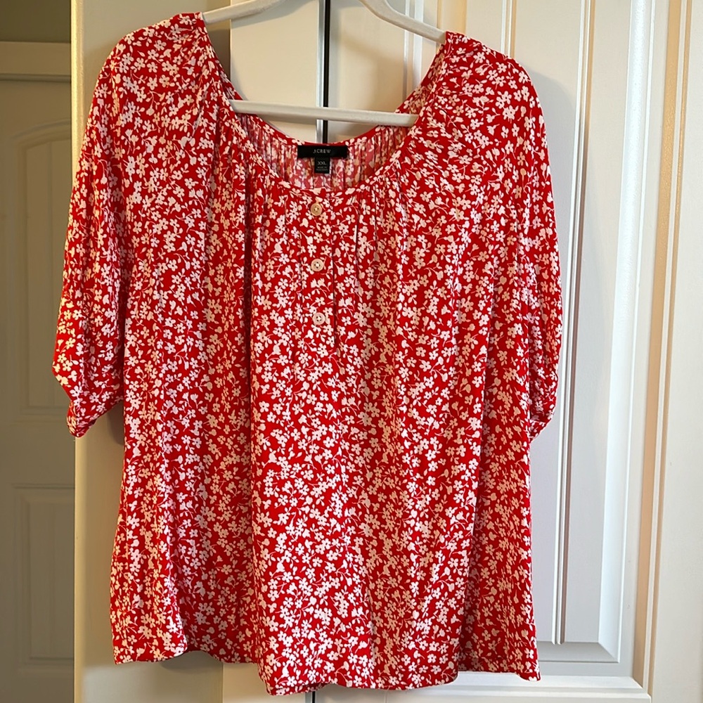 NWOT J.Crew popover blouse